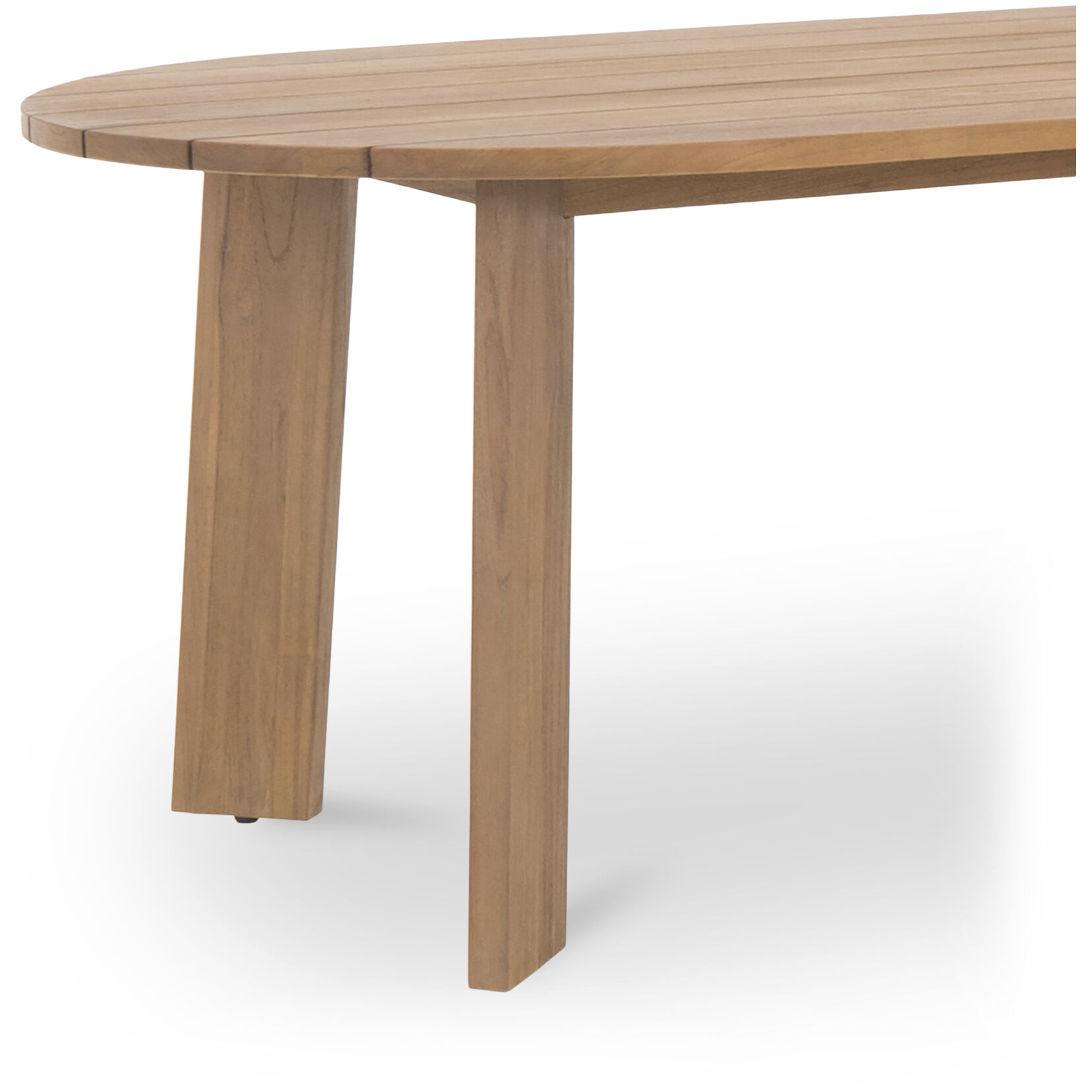 Delta 84 X 39.5 inch Natural Outdoor Dining Table, Oval